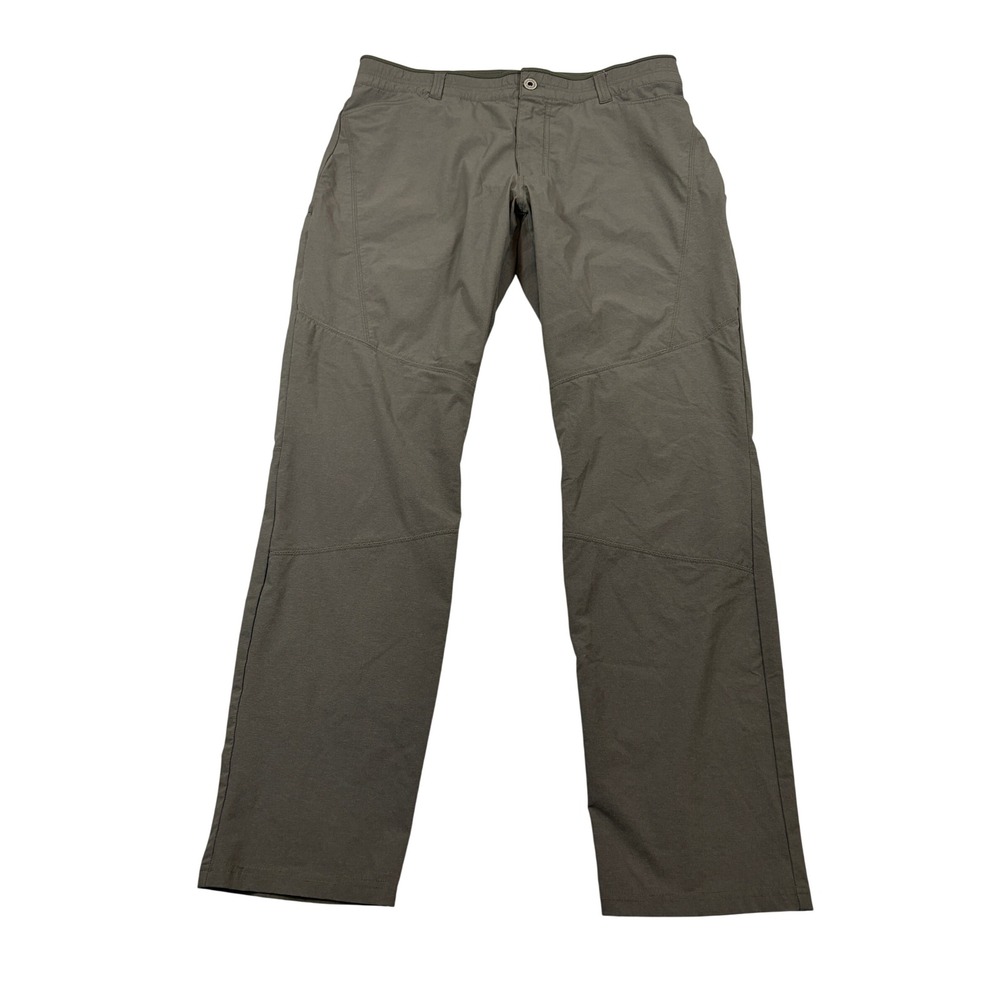 Kuhl Deceptr Mens 38x34 Tapered Hiking Pants Tuff Lite Stretch Olive Green